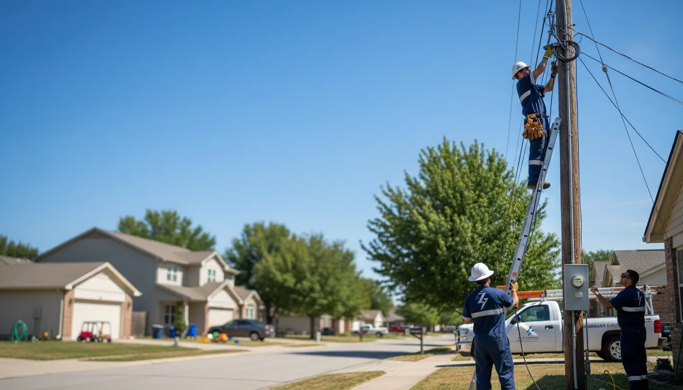 Residential electrician providing installation services in Mackay, ID